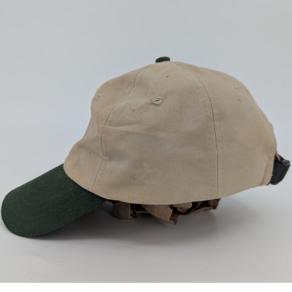 EUC Cream & Green Horse Jockey Baseball Cap One Size Fits All - Picture 4 of 6